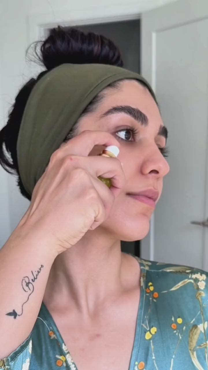 SOHA serum applied on real skin