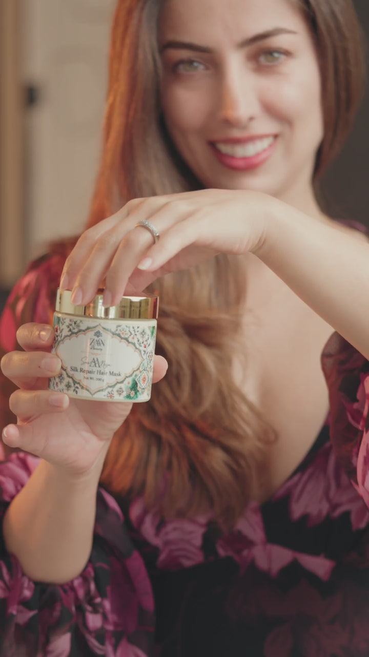 SERAANIYA Silk Repair Hair Mask — the real jar