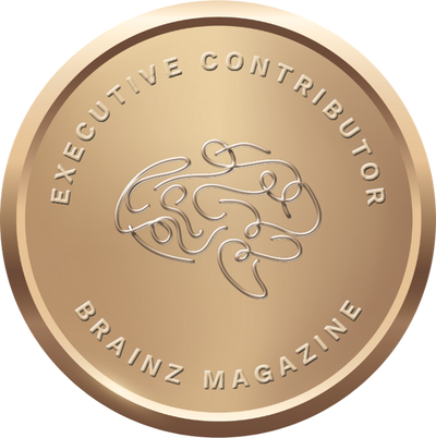 Brainz Magazine Executive Contributor 2026 medal