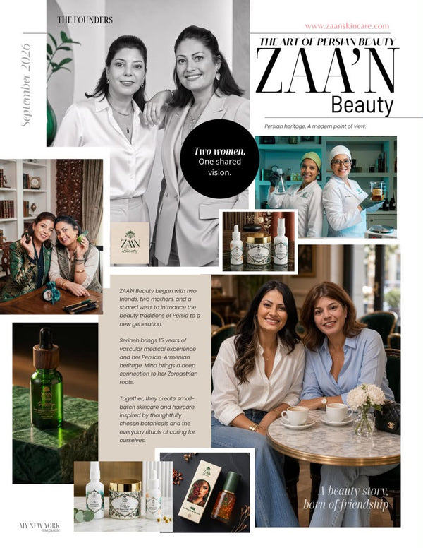 ZAA'N Beauty founders feature in My New York Magazine, September 2026